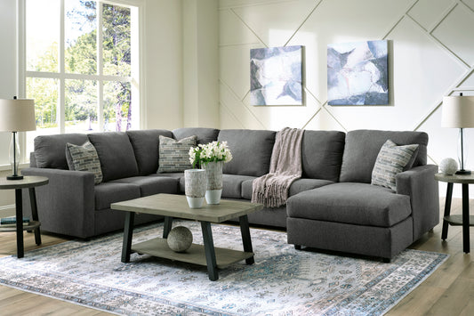 Signature Design by Ashley Edenfield Charcoal Sectional 29003