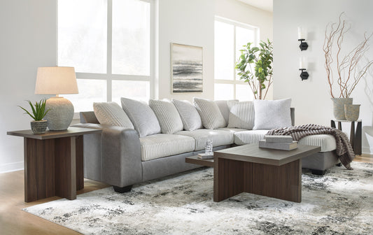 Benchcraft by Ashley Clairette Alloy Sectional 31503