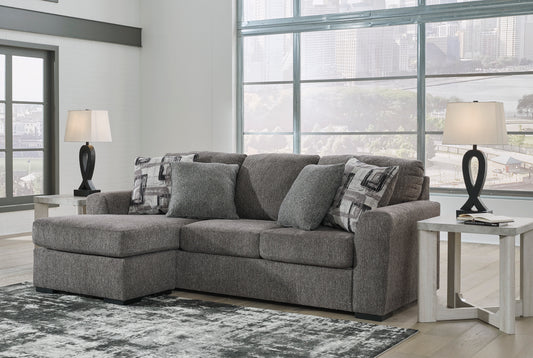 Ashley Signature Design Gardiner Pewter Sofa Chaise 52404