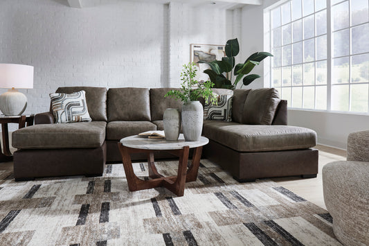 Signature Design by Ashley PC62703 Castille Way Fossil Sectional Chaise