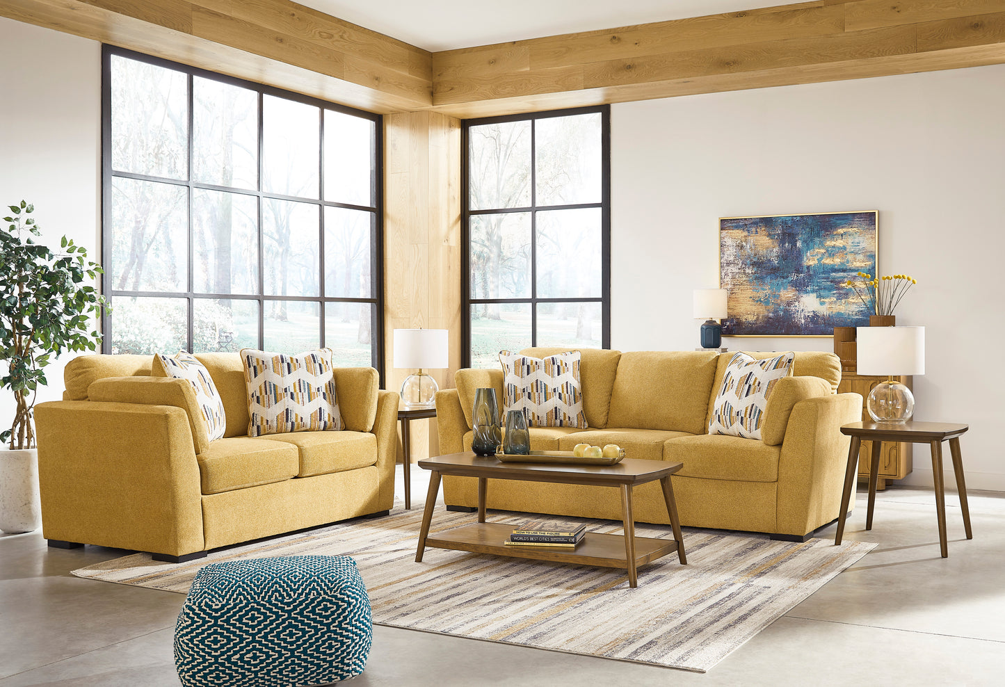 Signature Design by Ashley Keerwick Sunflower Sofa and Loveseat 67506
