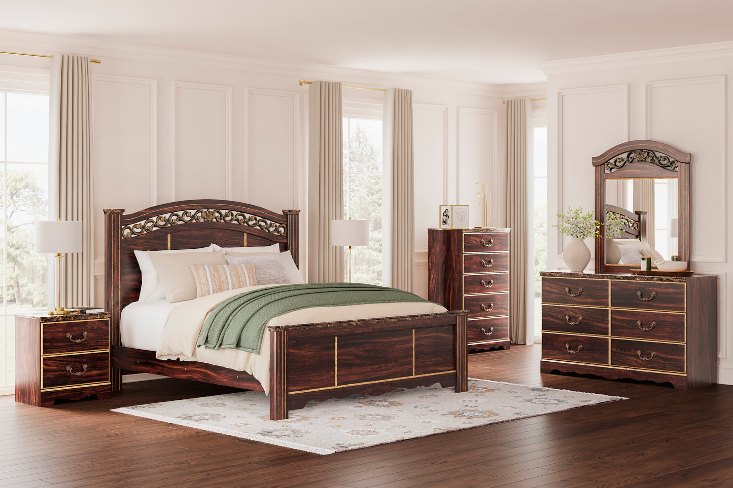 Ashley Signature Design Glousmount Bed Set