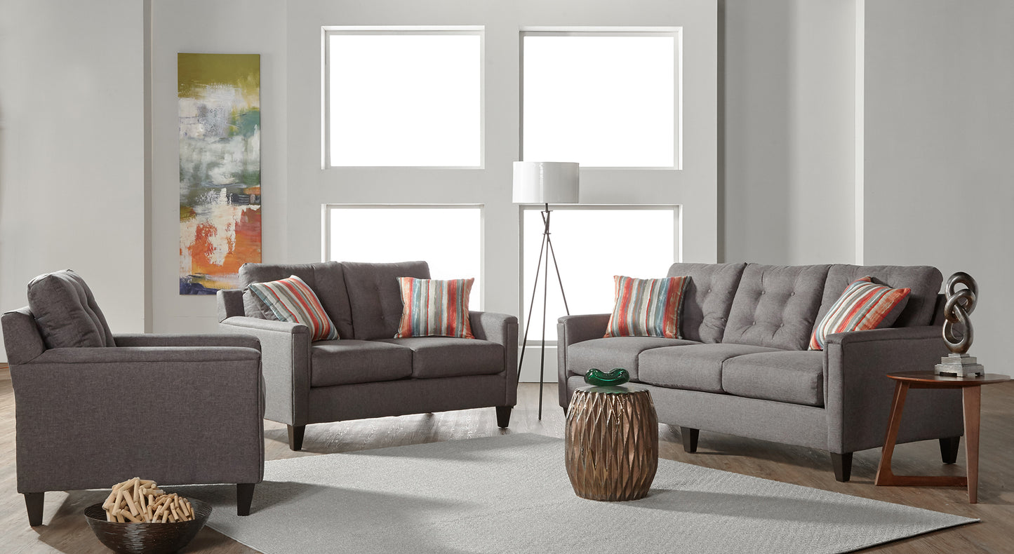 Hughes Jitterbug Grey 6800 Sofa Loveseat