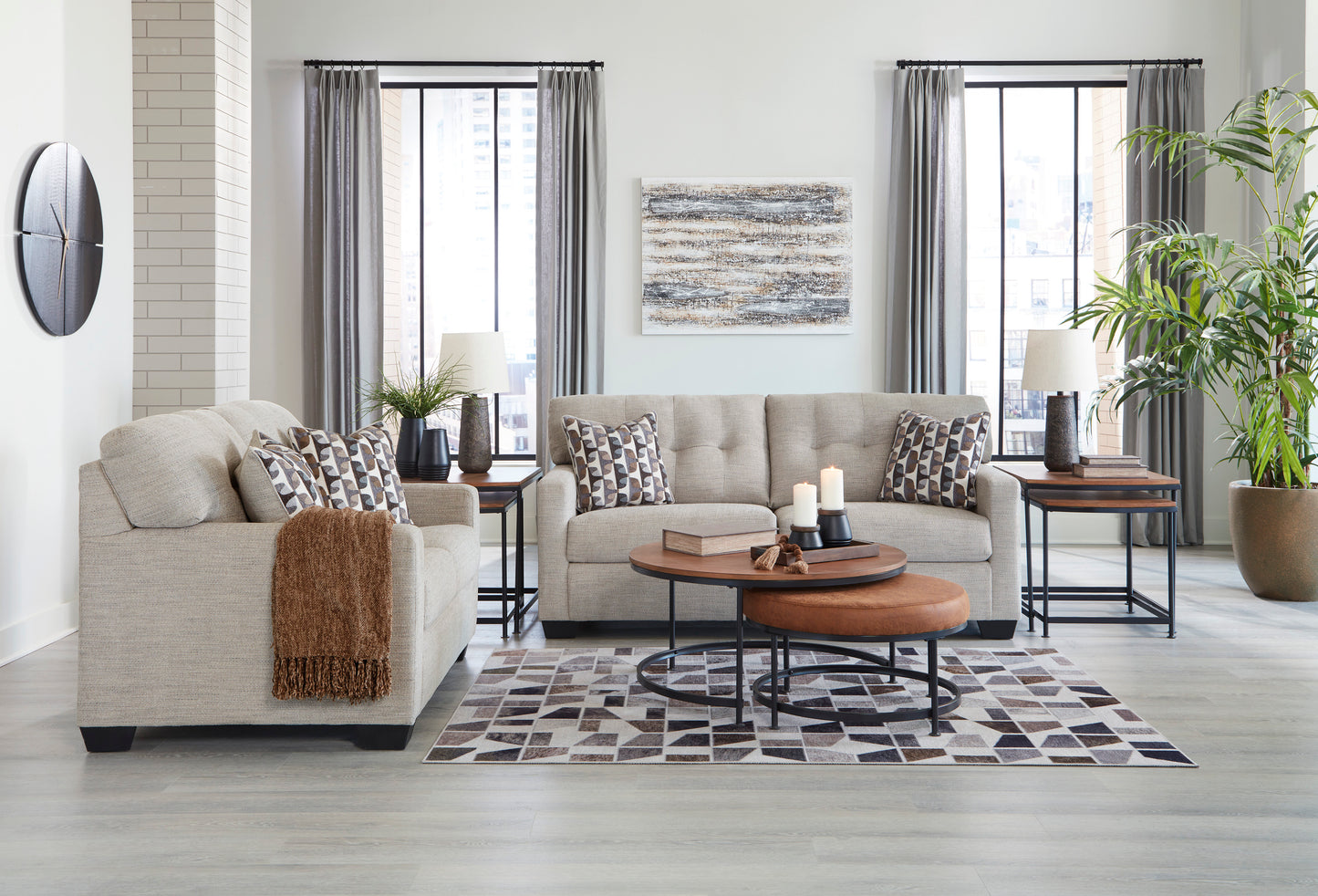 Ashley Signature Design Mahoney Sofa and Loveseat 31004