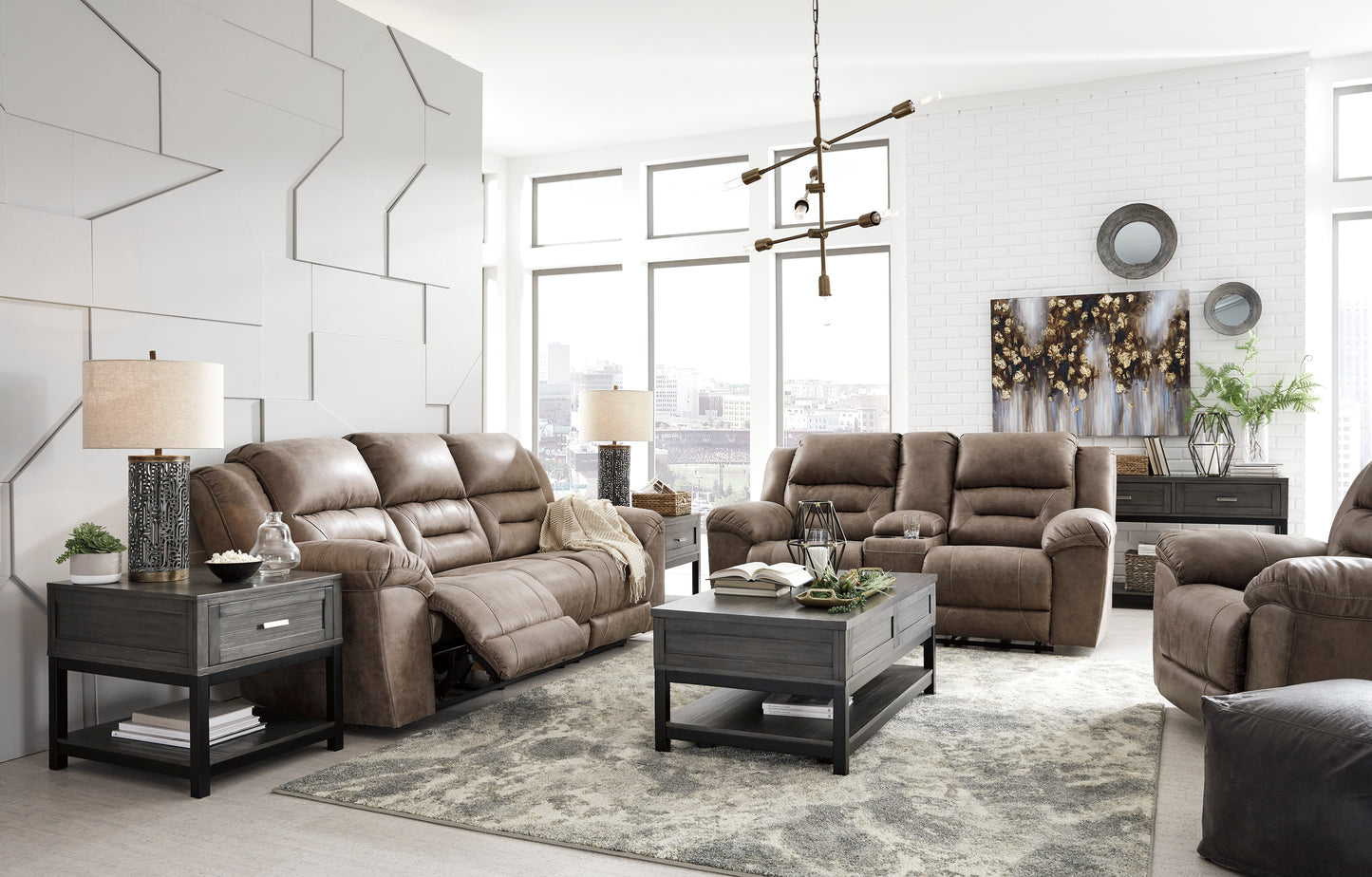 Ashley Signature Design Stoneland Reclining Sofa/Love 39905