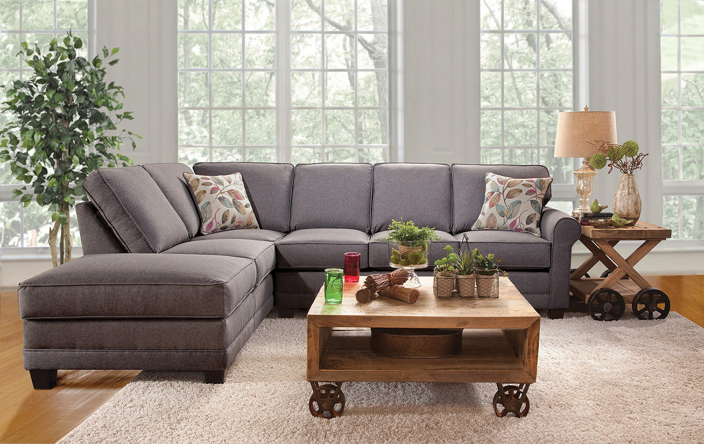 Hughes Jitterbug Grey 3700 Sectional