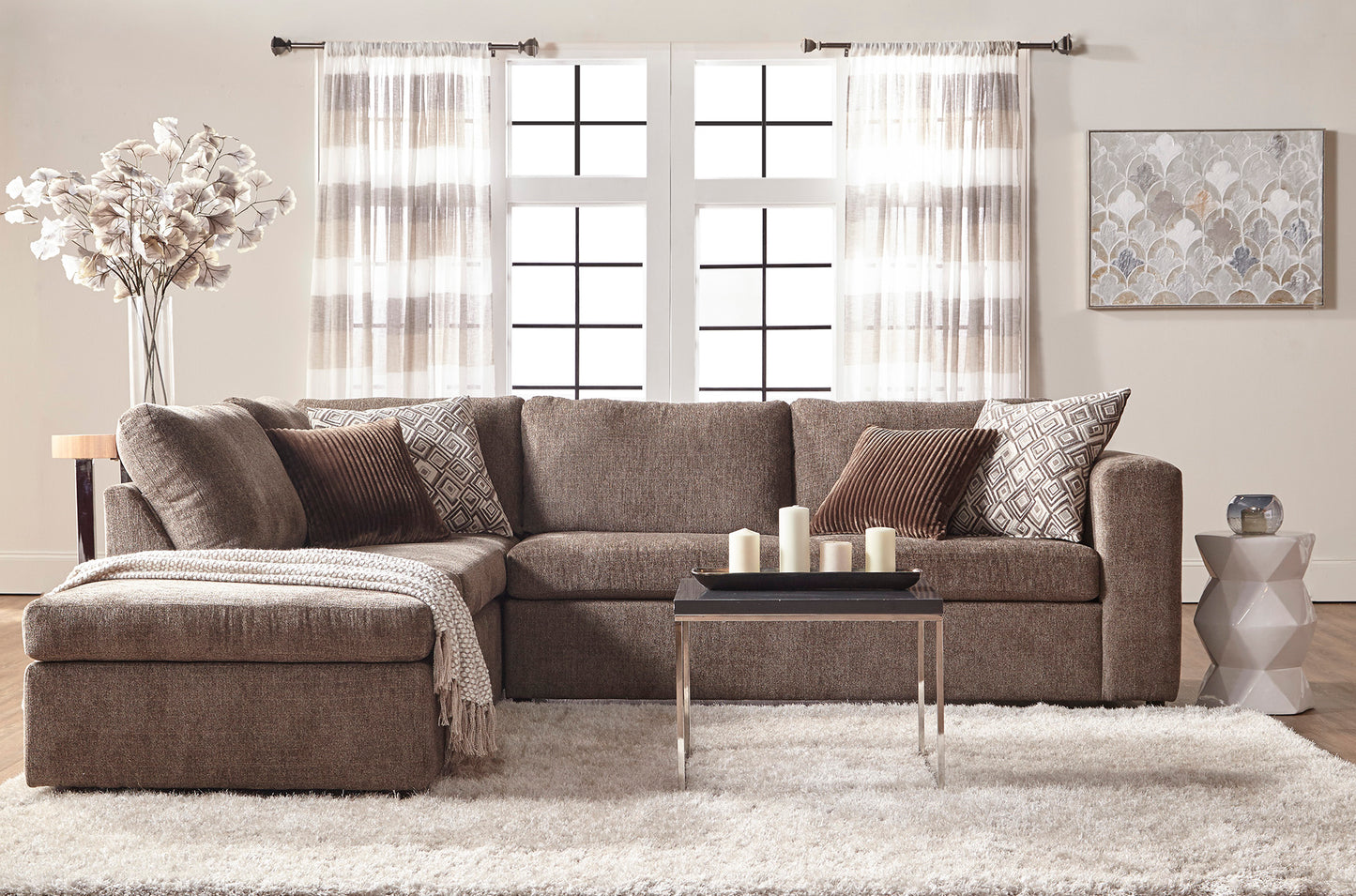 Hughes Angora Tabby 1100 Sectional