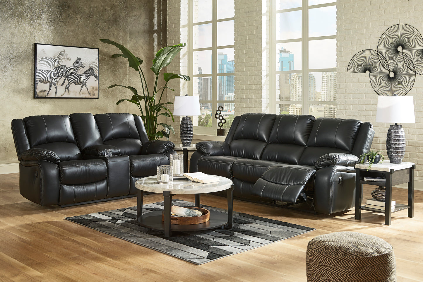 Ashley Signature Design Calderwell Reclining Sofa/Love 77101