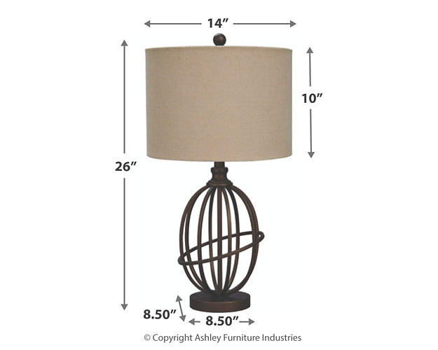 Manasa Metal Table Lamp (1/CN) Dawn Test Store Dev