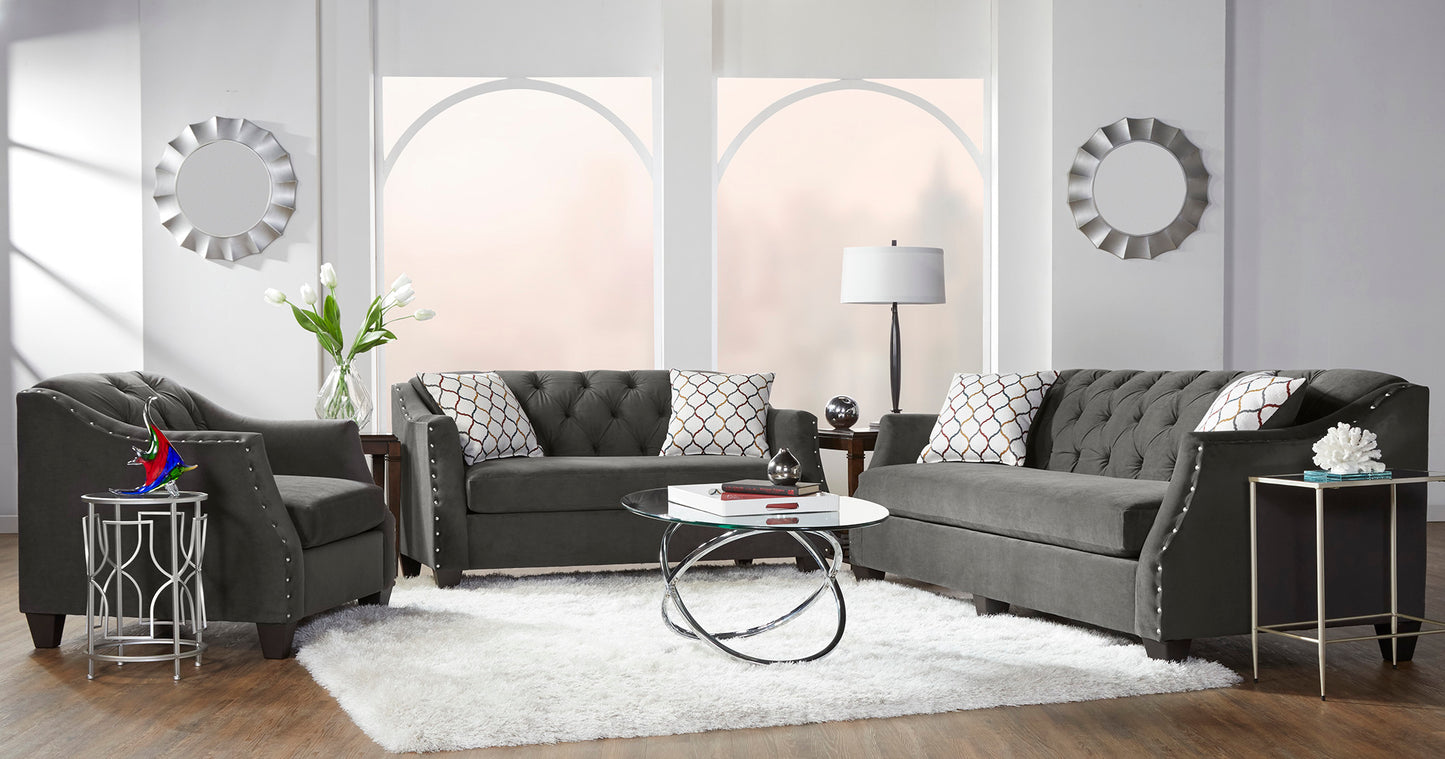 Hughes Bing Ash Sofa Loveseat