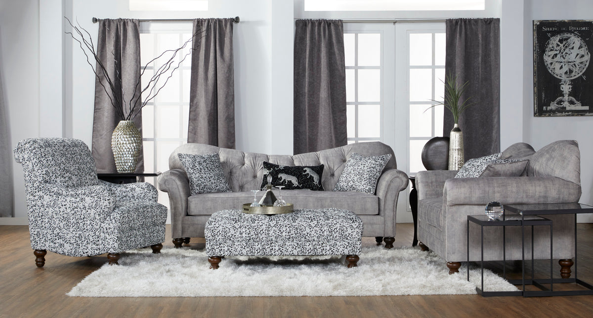 Hughes Opulent Drizzle Sofa Loveseat