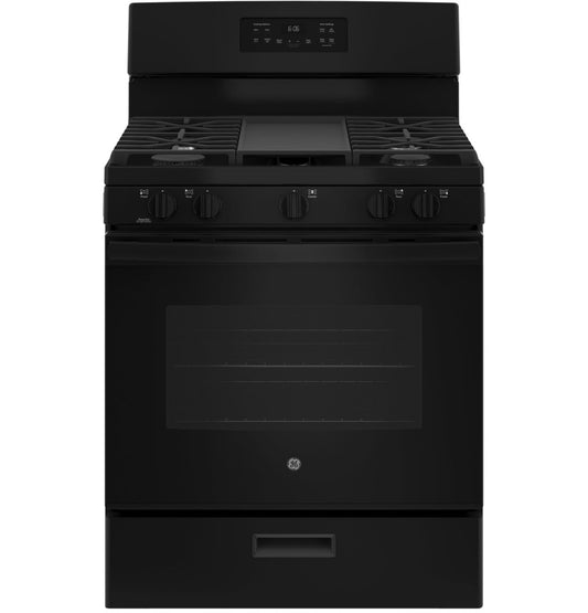 5-Burner-gas-range-with-griddle