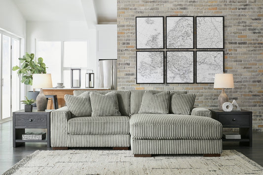 Signature Design by Ashley Lindyn Smoke Sofa Chaise 21105