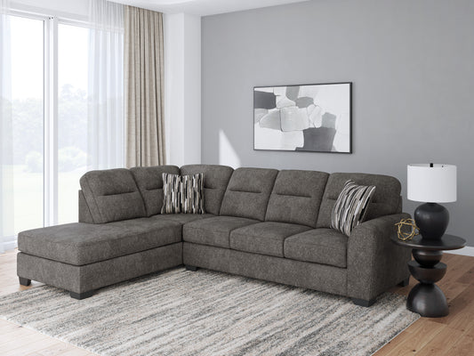Benchcraft by Ashley Olten Graphite Sectional with Chaise 31305