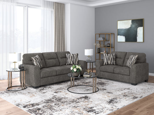 Benchcraft by Ashley Sofa Loveseat Olten Graphite 31305