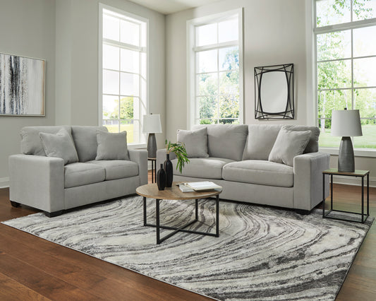 Ashley Signature Design Greenbriar Smoke Sofa Loveseat PC32005