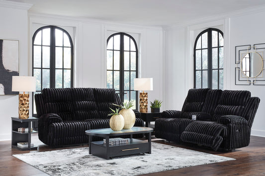 Ashley Signature Design Power Reclining Sofa and Loveseat PC4280
