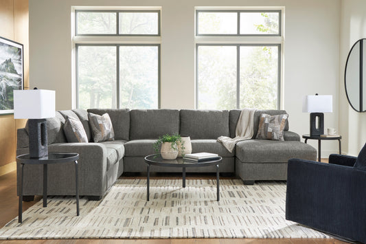 Signature Design by Ashley PC48405 Claringtonm Greystone Sectional Chaise