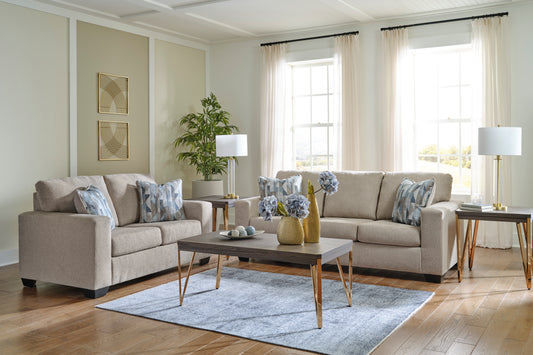 Signature Design by Ashley Deltona Parchment Sofa and Loveseat 51204