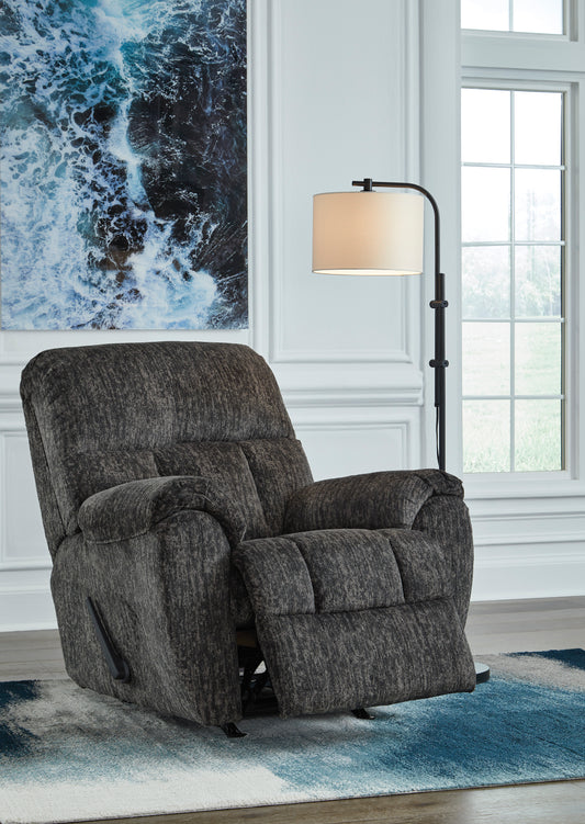 Ashley Signature Design Starfish Gunmetal Rocker Recliner PC5260