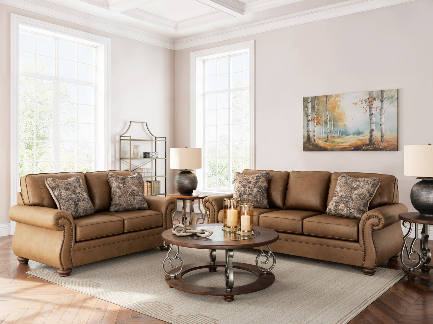 Signature Design by Ashley PC55902 Chasemore Earth Sofa Loveseat