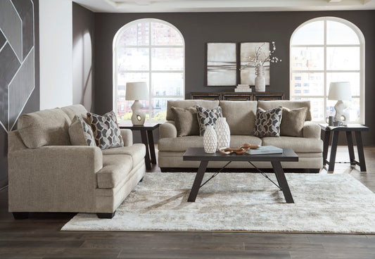 Signature Design by Ashley Stonemeade Taupe Sofa and Loveseat 59504