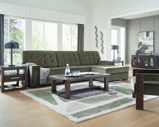 Signature Design by Ashley PC61702 Caspian Town Olive Sectional Chaise