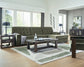 Signature Design by Ashley PC61702 Caspian Town Olive Sectional Chaise