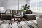 Signature Design by Ashley PC62703 Castille Way Fossil Sectional Chaise