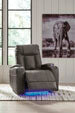 Signature Design by Ashley Feazada Shadow Lighted Power Recliner 66205