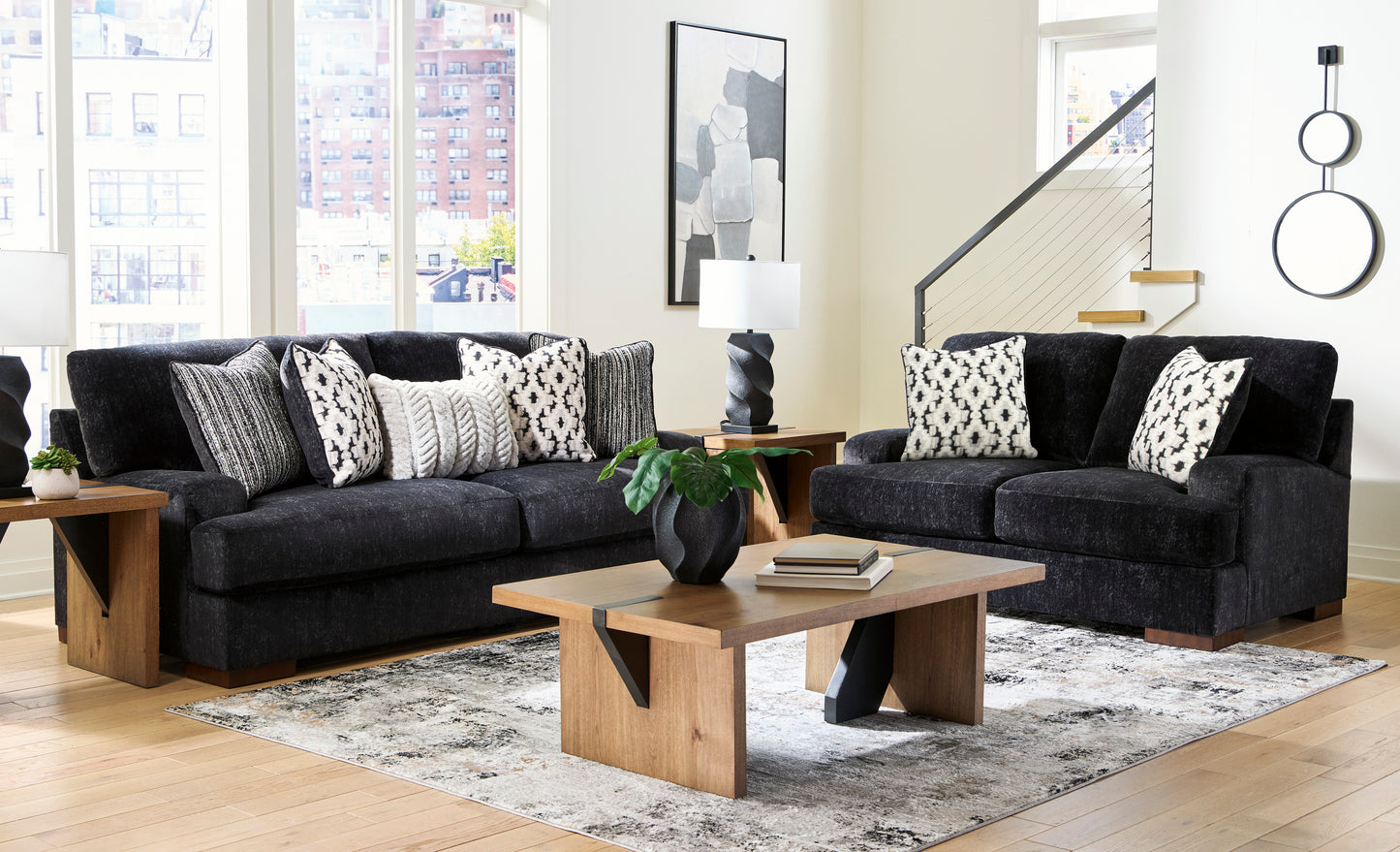 Ashley Benchcraft Whitmore Manor Sofa Loveseat 80403