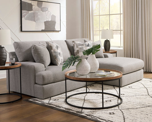 Benchcraft by Ashley 84704 Lindon Smoke Sectional Chaise