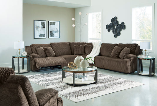 Signature Design by Ashley Top Tier Chocolate Reclining Sectional 92705