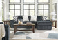 Ashley Signature Design Midnight Madness Gunmetal Sofa Chaise 98105