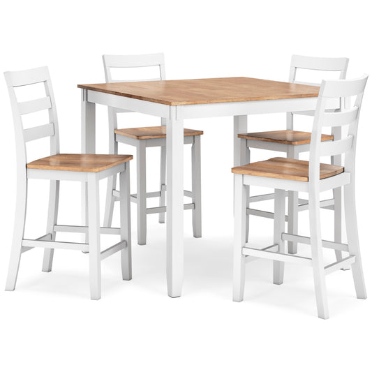 Ashley Signature Design Gesthaven Counter Height Table Set D398
