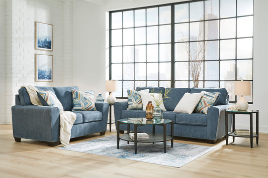 Ashley Signature Design Caston Indigo Sofa Loveseat 40605