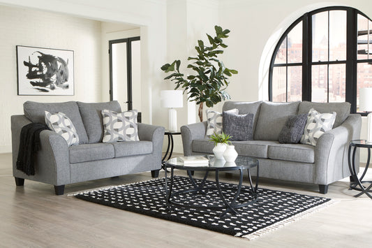 Benchcraft by Ashley Mathonia Smoke Sofa Loveseat 51903