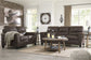 Navi Chestnut Sofa Loveseat 94003