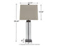 Alvaro Glass Table Lamp (2/CN) Dawn Test Store Dev