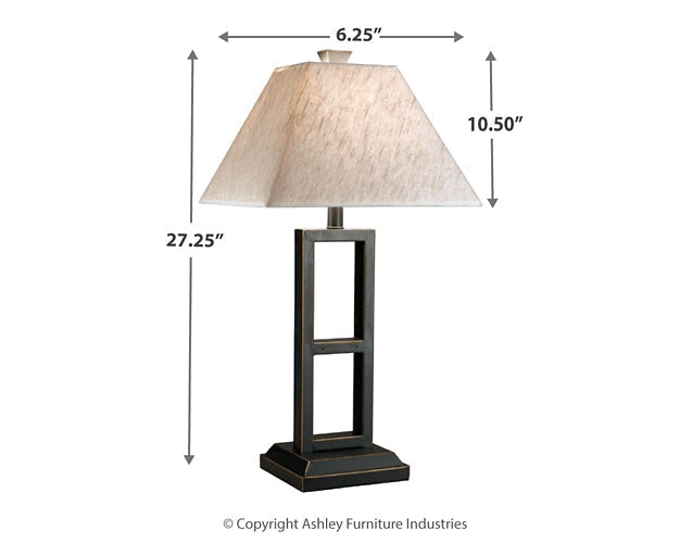 Deidra Metal Table Lamp (2/CN) Dawn Test Store Dev