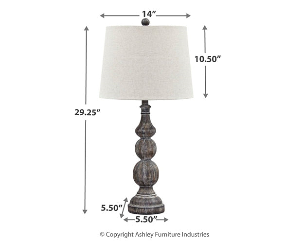 Mair Poly Table Lamp (2/CN) Dawn Test Store Dev