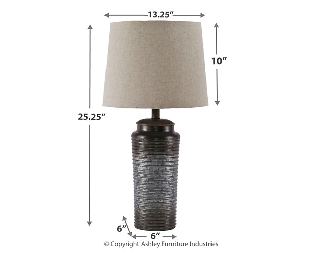 Norbert Metal Table Lamp (2/CN) Dawn Test Store Dev