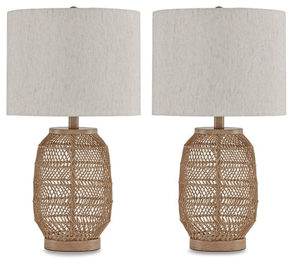 Orenman Rattan Table Lamp (2/CN) Dawn Test Store Dev