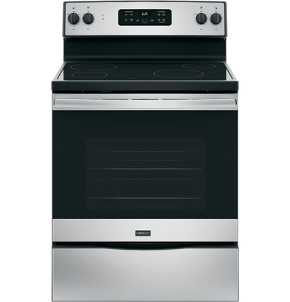 crosley smooth top electric stainless steel range